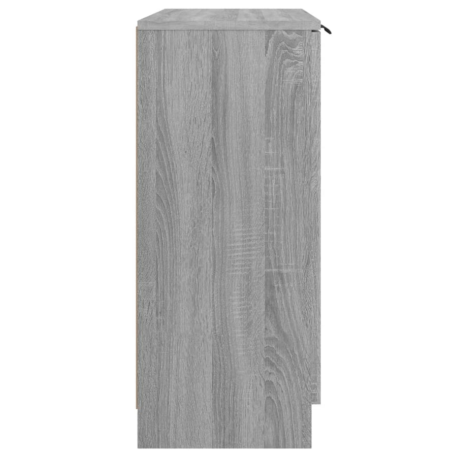 Dressoir 60X30X70 Cm Bewerkt Hout Eikenkleurig Grijs sonoma