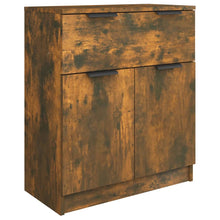 Dressoir 60X30X70 Cm Bewerkt Hout Gerookt Eikenkleurig