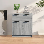 Dressoir 60x30x70 cm bewerkt hout grijs