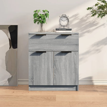 Dressoir 60X30X70 Cm Bewerkt Hout Grijs Sonoma Eikenkleurig