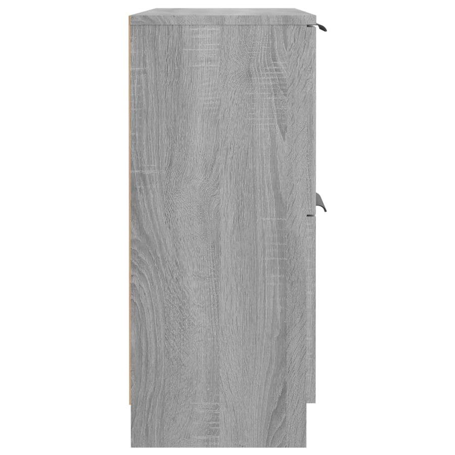 Dressoir 60X30X70 Cm Bewerkt Hout Grijs Sonoma Eikenkleurig