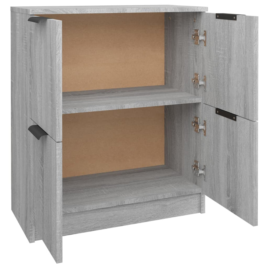 Dressoir 60X30X70 Cm Bewerkt Hout Grijs Sonoma Eikenkleurig
