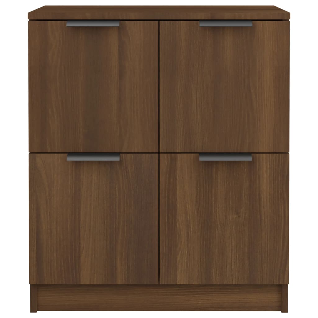 Dressoir 60x30x70 cm bewerkt hout bruin eikenkleur
