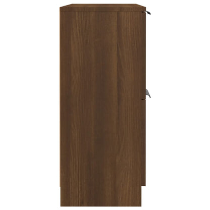 Dressoir 60x30x70 cm bewerkt hout bruin eikenkleur