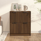 Dressoir 60x30x70 cm bewerkt hout bruin