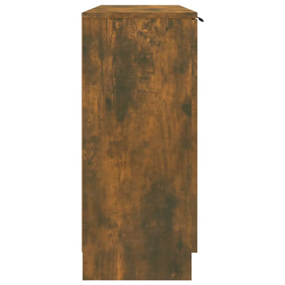 Dressoir 90,5X30X70 Cm Bewerkt Hout Kleurig Gerookt eiken