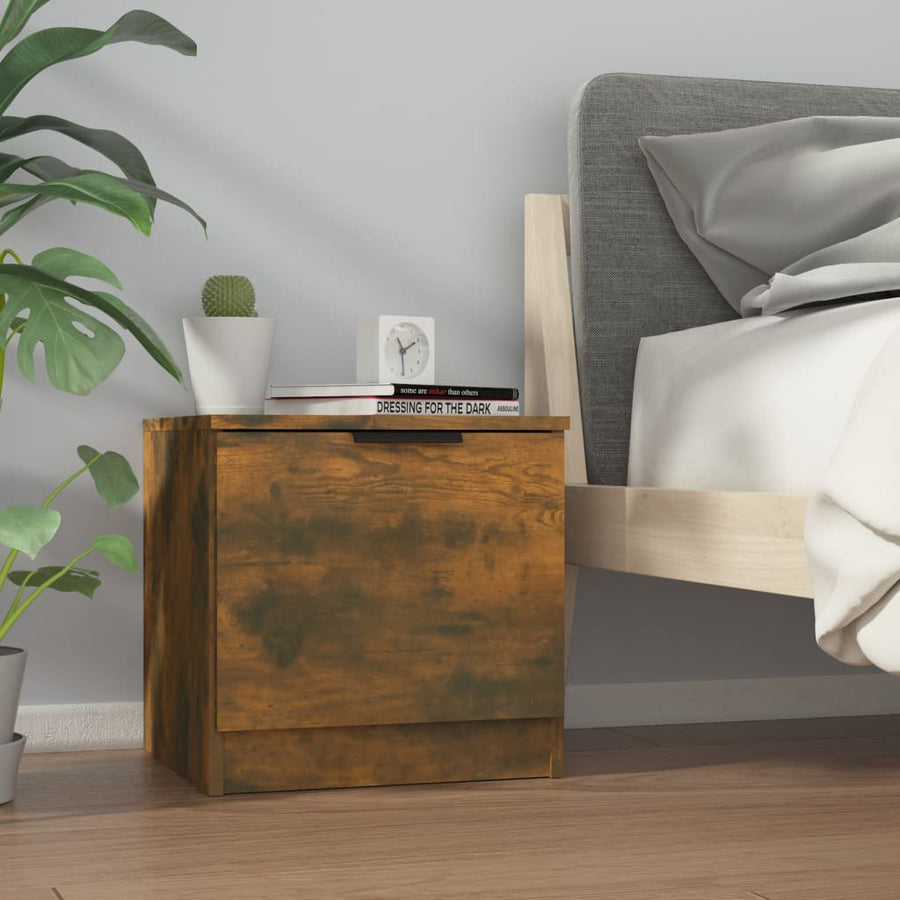Nachtkastjes 40X39X40 Cm Kleurig 2 Gerookt eiken