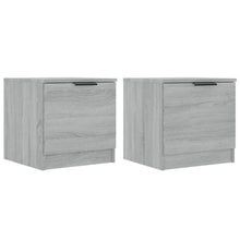 Nachtkastjes 40X39X40 Cm Eikenkleurig 2 Grijs sonoma