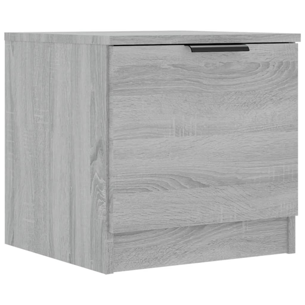 Nachtkastjes 40X39X40 Cm Eikenkleurig 2 Grijs sonoma
