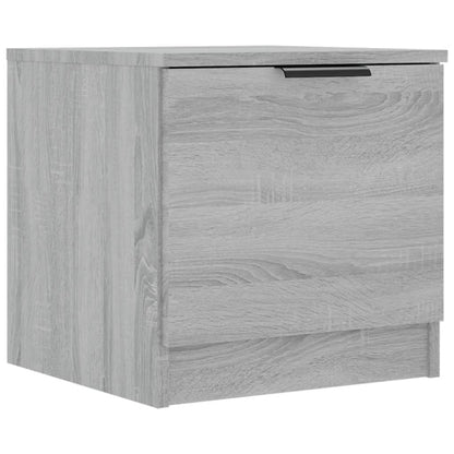 Nachtkastjes 40X39X40 Cm Eikenkleurig 2 Grijs sonoma