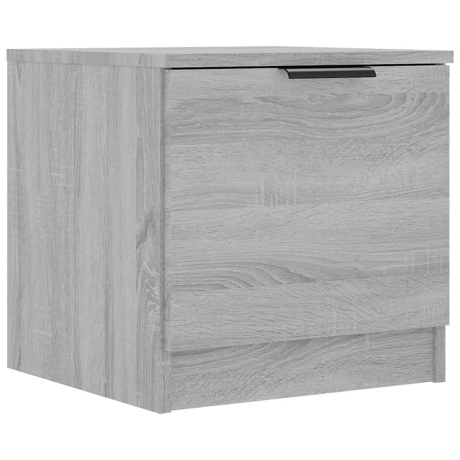 Nachtkastjes 40X39X40 Cm Eikenkleurig 2 Grijs sonoma