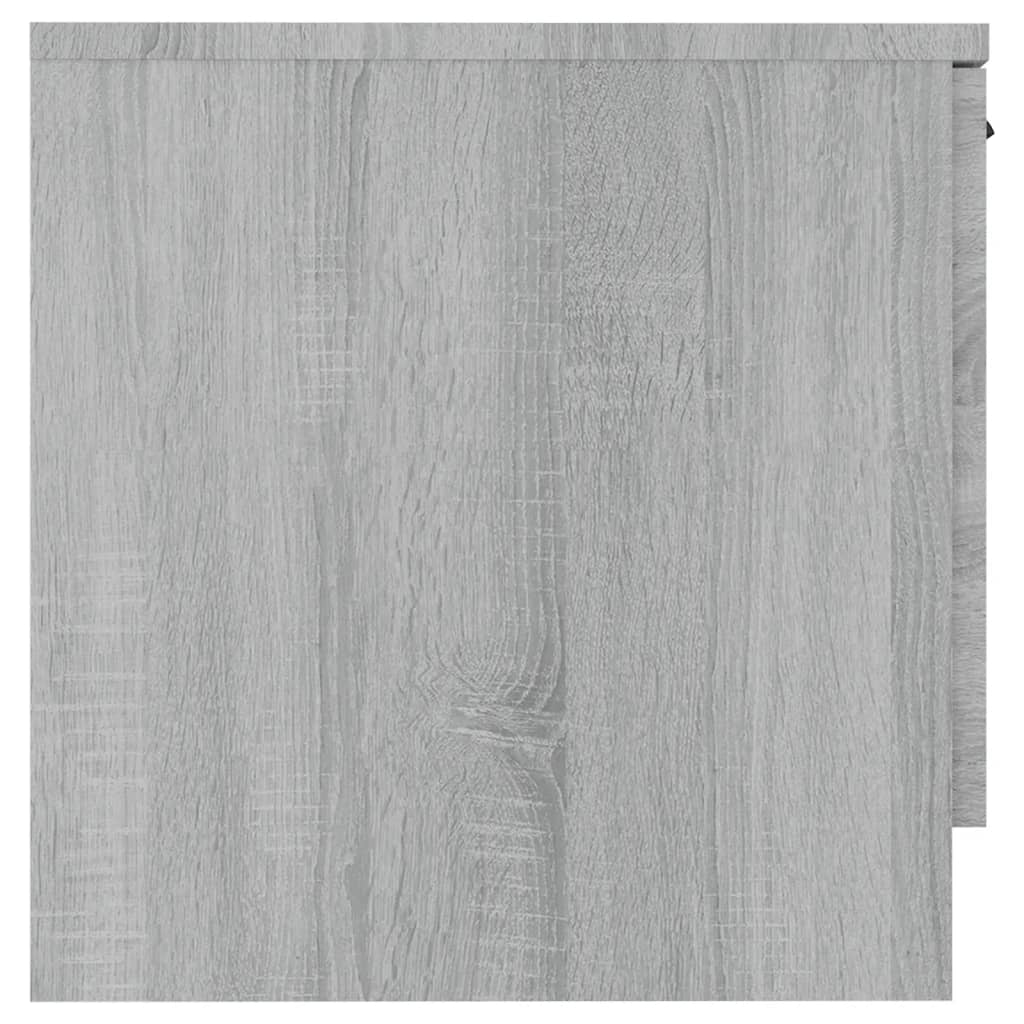Nachtkastjes 40X39X40 Cm Eikenkleurig 2 Grijs sonoma