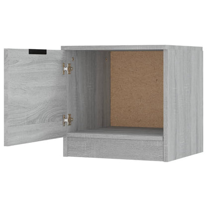 Nachtkastjes 40X39X40 Cm Eikenkleurig 2 Grijs sonoma