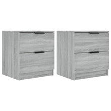 Nachtkastjes Bewerkt Hout Eikenkleurig 2 Grijs sonoma
