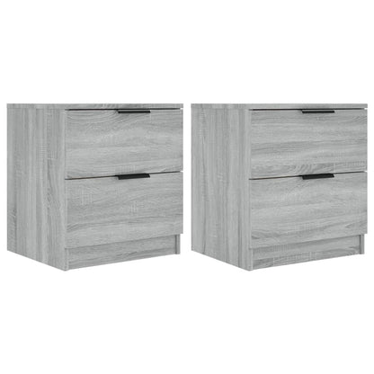 Nachtkastjes Bewerkt Hout Eikenkleurig 2 Grijs sonoma