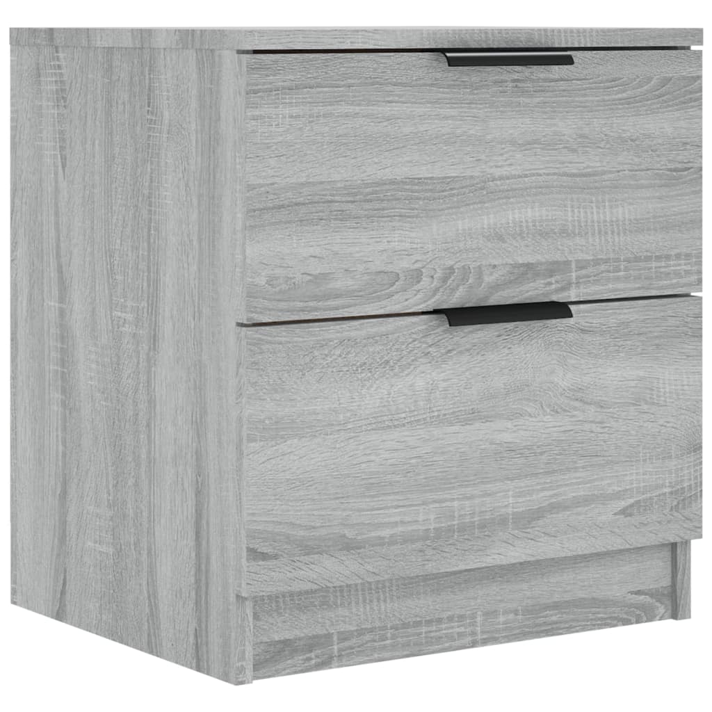 Nachtkastjes Bewerkt Hout Eikenkleurig 2 Grijs sonoma