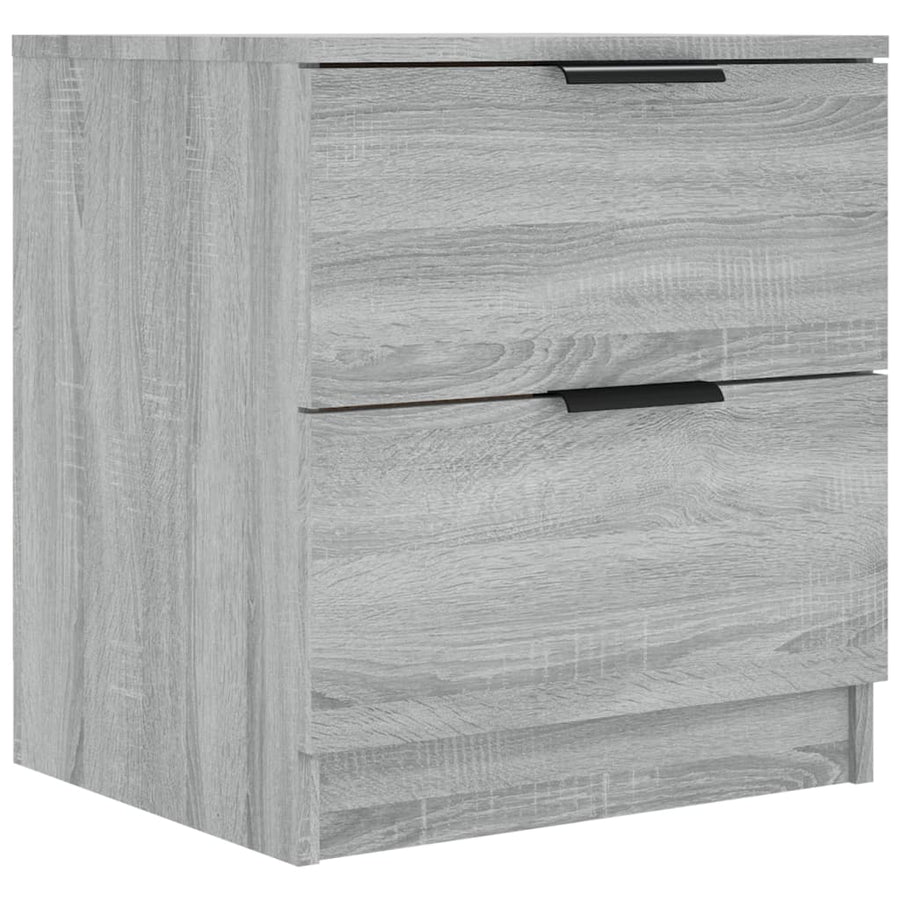 Nachtkastjes Bewerkt Hout Eikenkleurig 2 Grijs sonoma