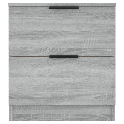 Nachtkastjes Bewerkt Hout Eikenkleurig 2 Grijs sonoma