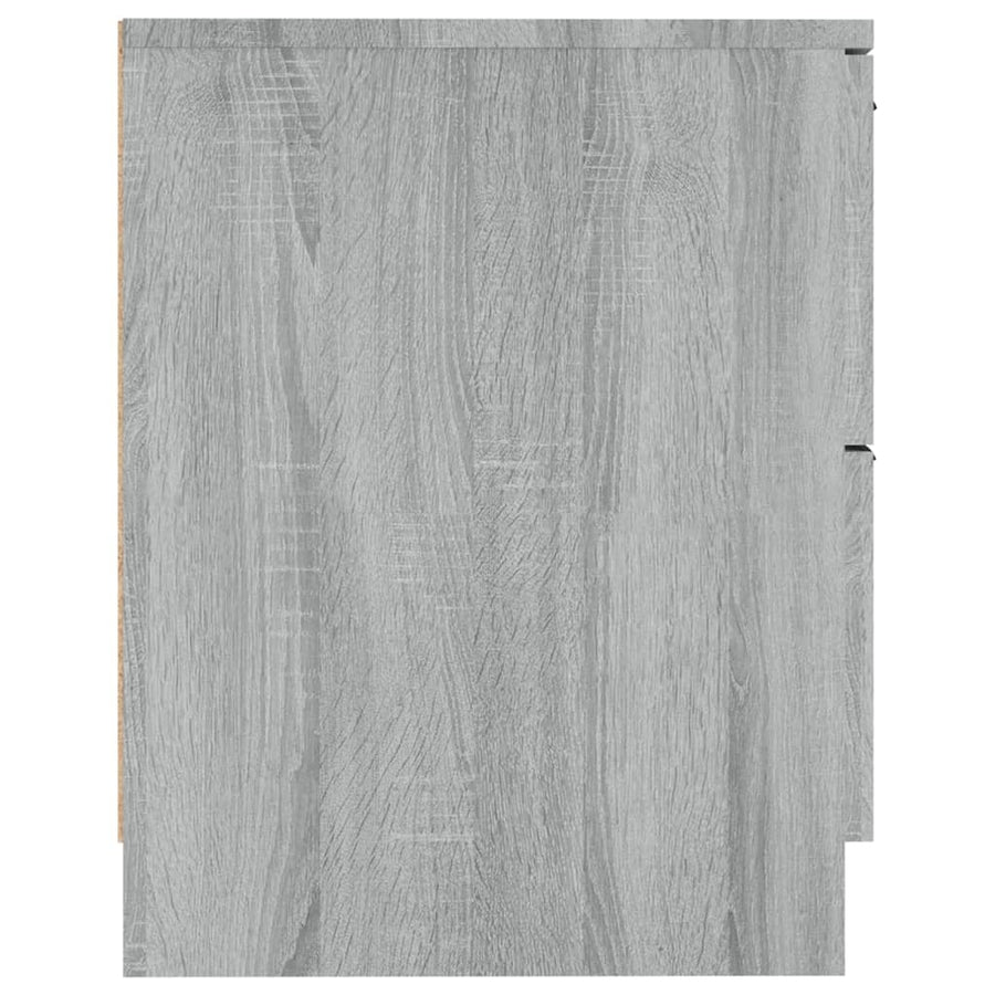 Nachtkastjes Bewerkt Hout Eikenkleurig 2 Grijs sonoma