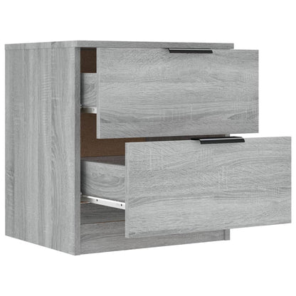 Nachtkastjes Bewerkt Hout Eikenkleurig 2 Grijs sonoma