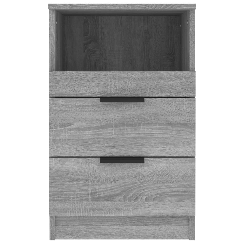 Nachtkastjes Bewerkt Hout Eikenkleurig 2 Grijs sonoma
