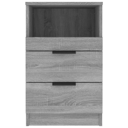 Nachtkastjes Bewerkt Hout Eikenkleurig 2 Grijs sonoma