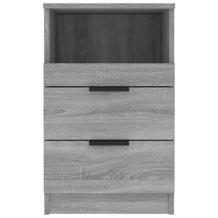 Nachtkastjes Bewerkt Hout Eikenkleurig 2 Grijs sonoma