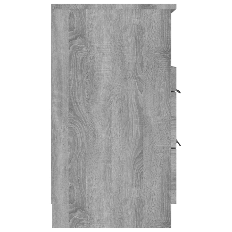 Nachtkastjes Bewerkt Hout Eikenkleurig 2 Grijs sonoma