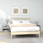 Bedside tables 2 pcs engineered wood grey Sonoma oak colour