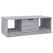 Salontafel 102X50X36 Cm Bewerkt Hout Grijs Sonoma Eikenkleurig
