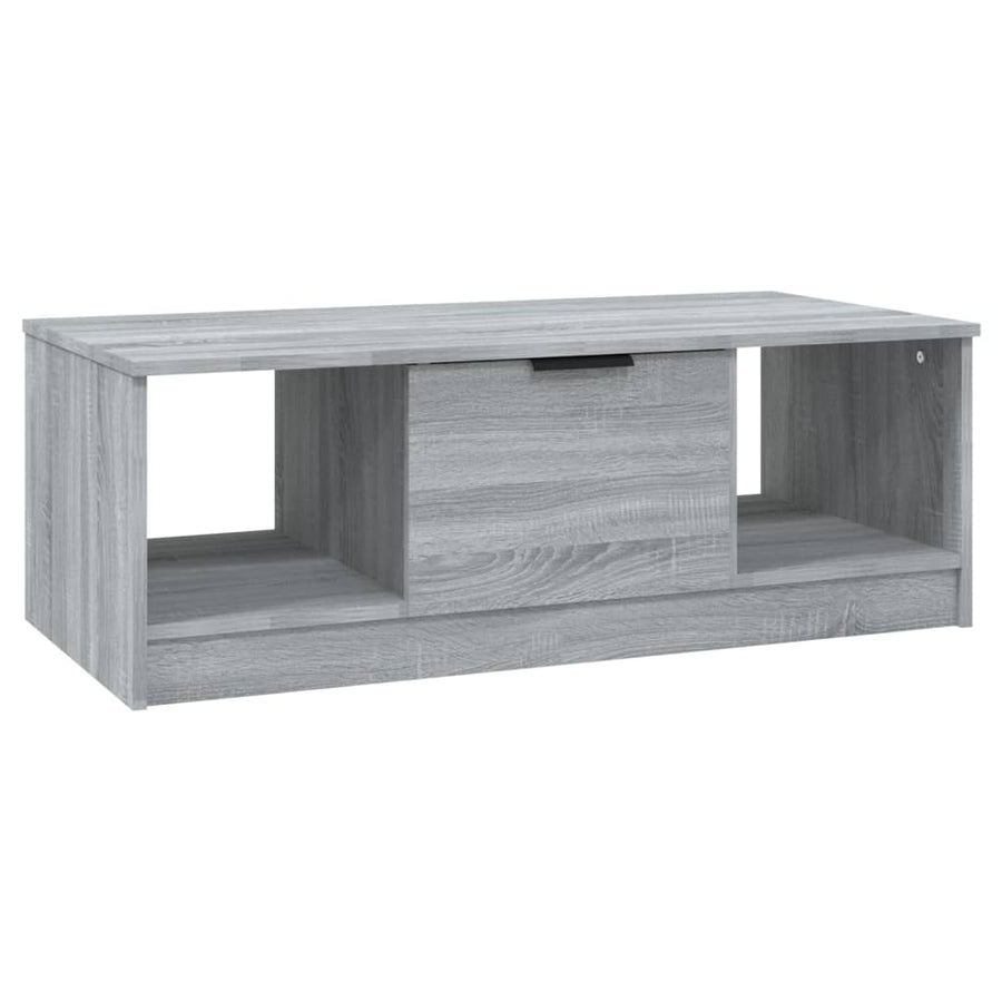 Salontafel 102X50X36 Cm Bewerkt Hout Grijs Sonoma Eikenkleurig