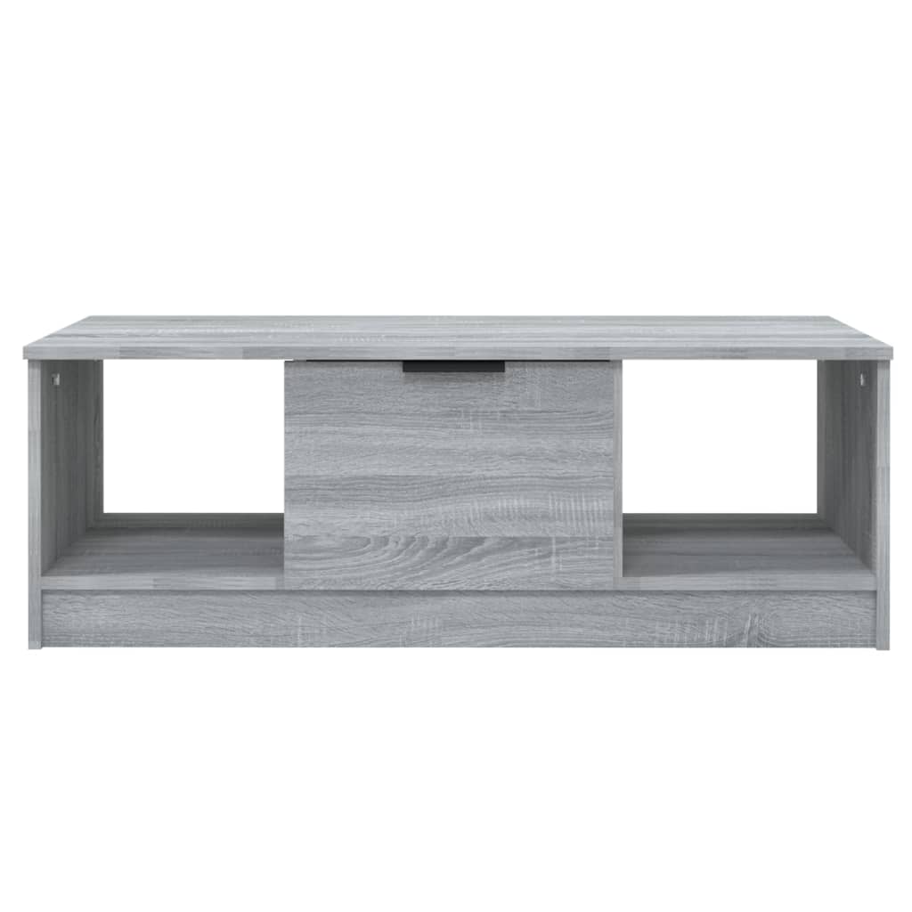 Salontafel 102X50X36 Cm Bewerkt Hout Grijs Sonoma Eikenkleurig