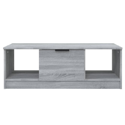Salontafel 102X50X36 Cm Bewerkt Hout Grijs Sonoma Eikenkleurig