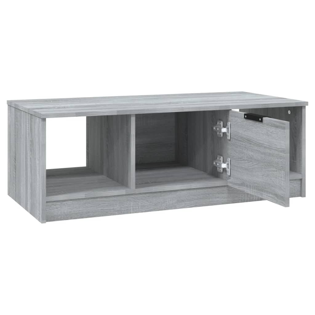 Salontafel 102X50X36 Cm Bewerkt Hout Grijs Sonoma Eikenkleurig