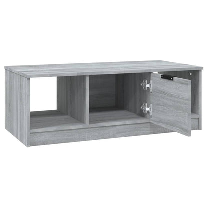 Salontafel 102X50X36 Cm Bewerkt Hout Grijs Sonoma Eikenkleurig