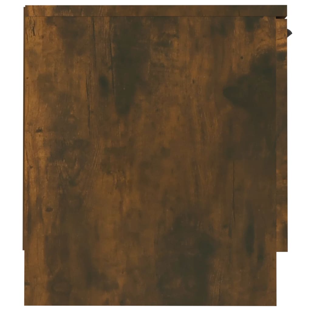 Tv-meubel 140x35x40 cm bewerkt hout gerookt eikenkleurig Gerookt eiken