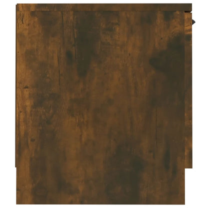 Tv-meubel 140x35x40 cm bewerkt hout gerookt eikenkleurig Gerookt eiken