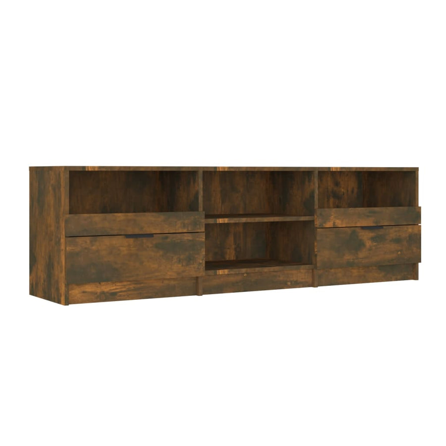 Tv-Meubel 50X33,5X45 Cm Bewerkt Hout Kleurig Gerookt eiken
