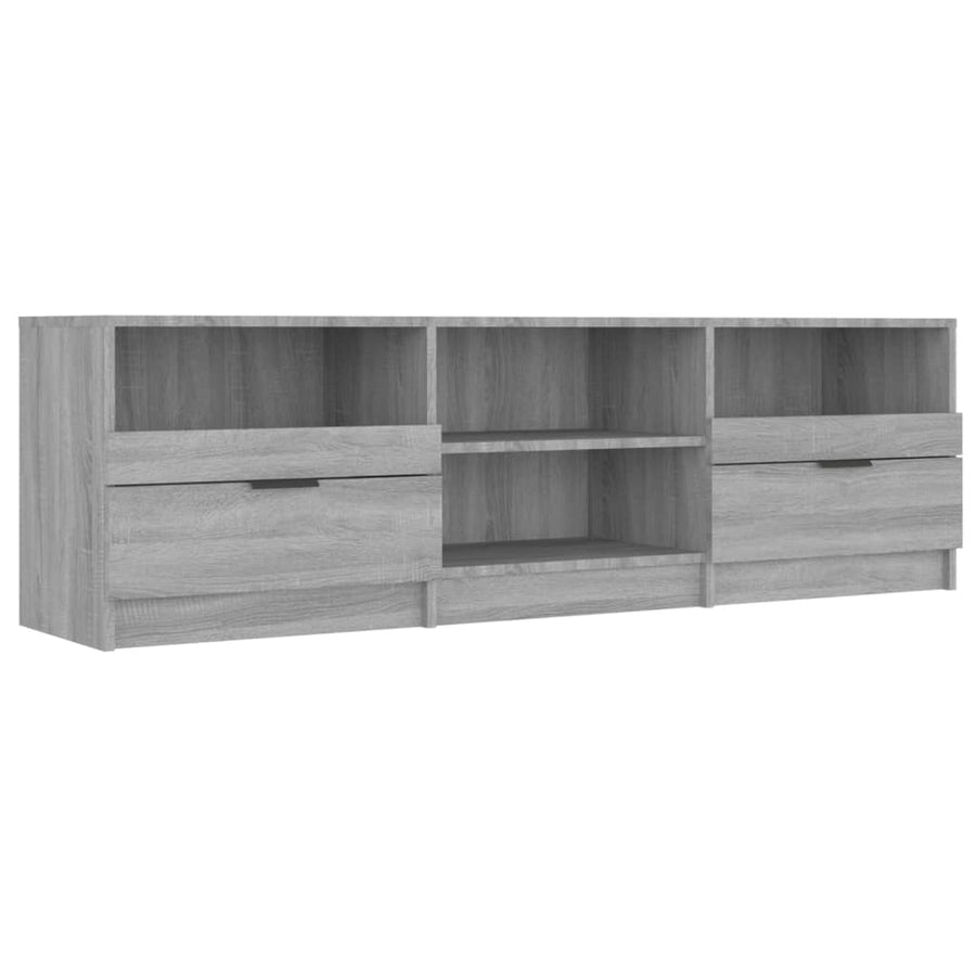 Tv-Meubel 50X33,5X45 Cm Bewerkt Hout Eikenkleurig Grijs sonoma