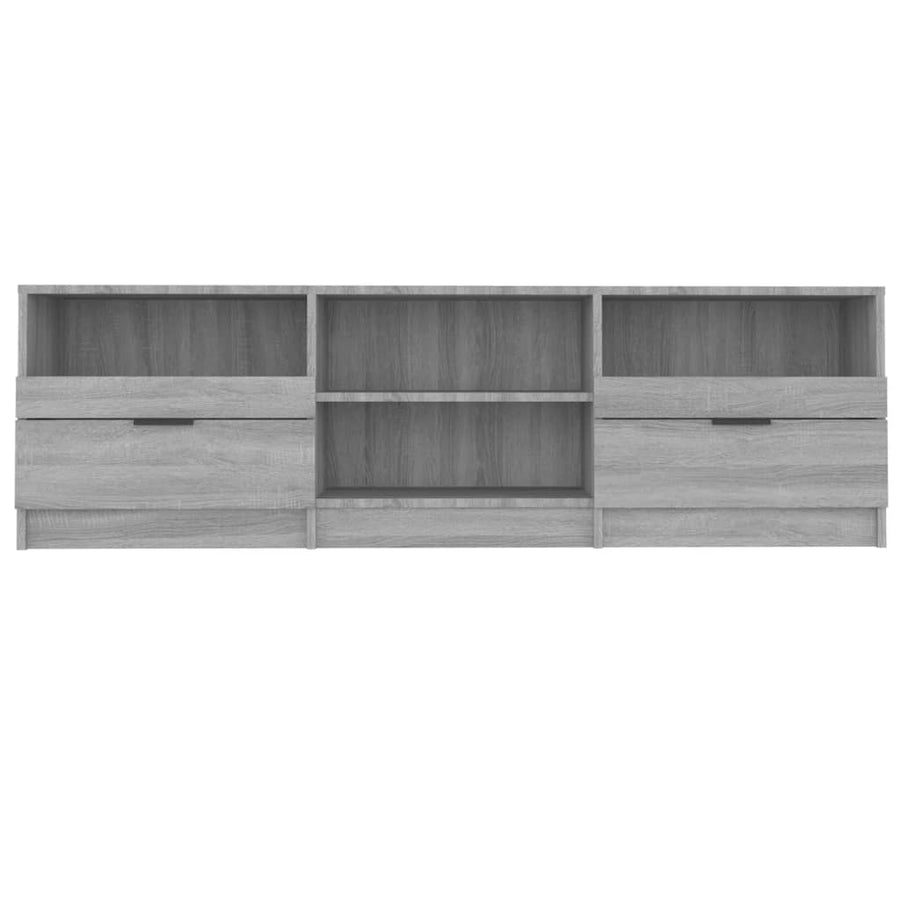Tv-Meubel 50X33,5X45 Cm Bewerkt Hout Eikenkleurig Grijs sonoma