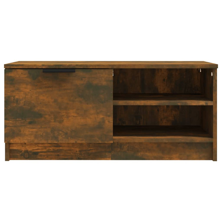 Tv-meubelen 2 st 80x35x36,5 cm bewerkt hout gerookt eikenkleur 2 Gerookt eiken