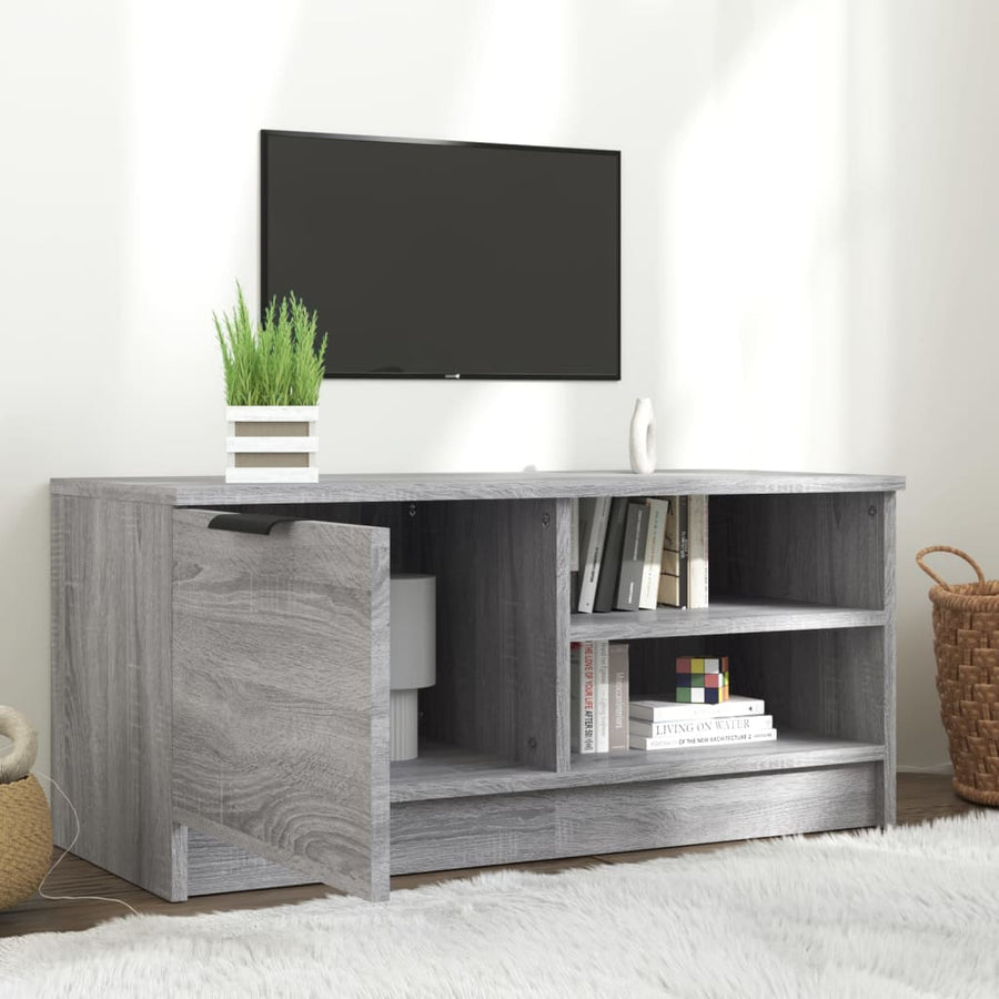 Tv-meubel 80x35x36,5 cm bewerkt hout grijs sonoma eikenkleurig 1 Grijs sonoma