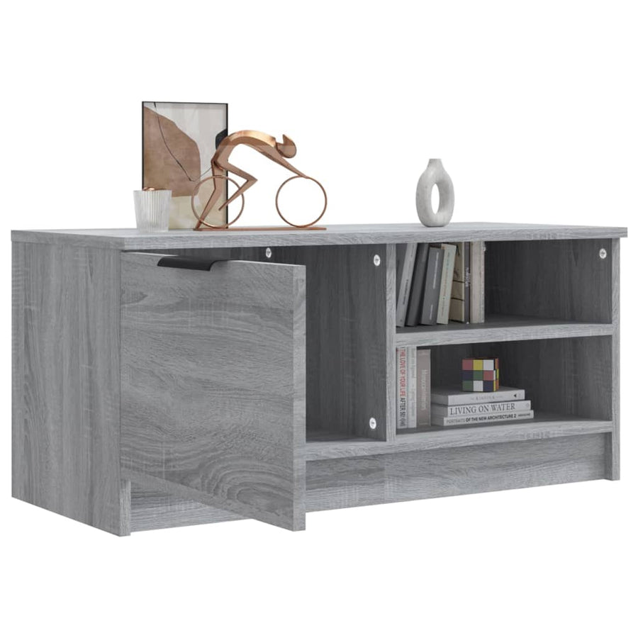 Tv-meubel 80x35x36,5 cm bewerkt hout grijs sonoma eikenkleurig 1 Grijs sonoma