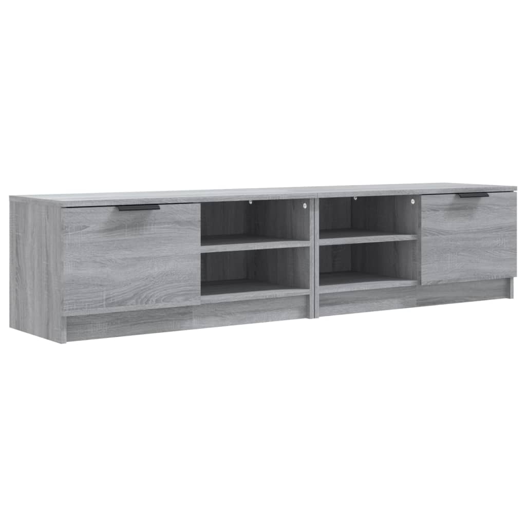 Tv-meubelen 2 st 80x35x36,5 cm bewerkt hout grijs sonoma eiken 2 Grijs sonoma