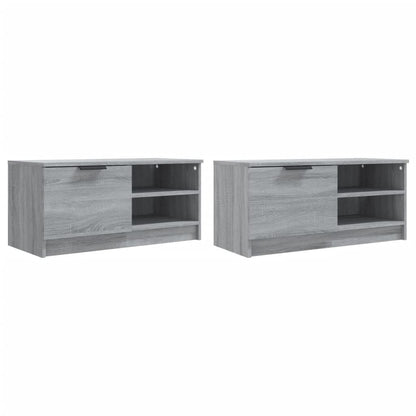 Tv-meubelen 2 st 80x35x36,5 cm bewerkt hout grijs sonoma eiken 2 Grijs sonoma