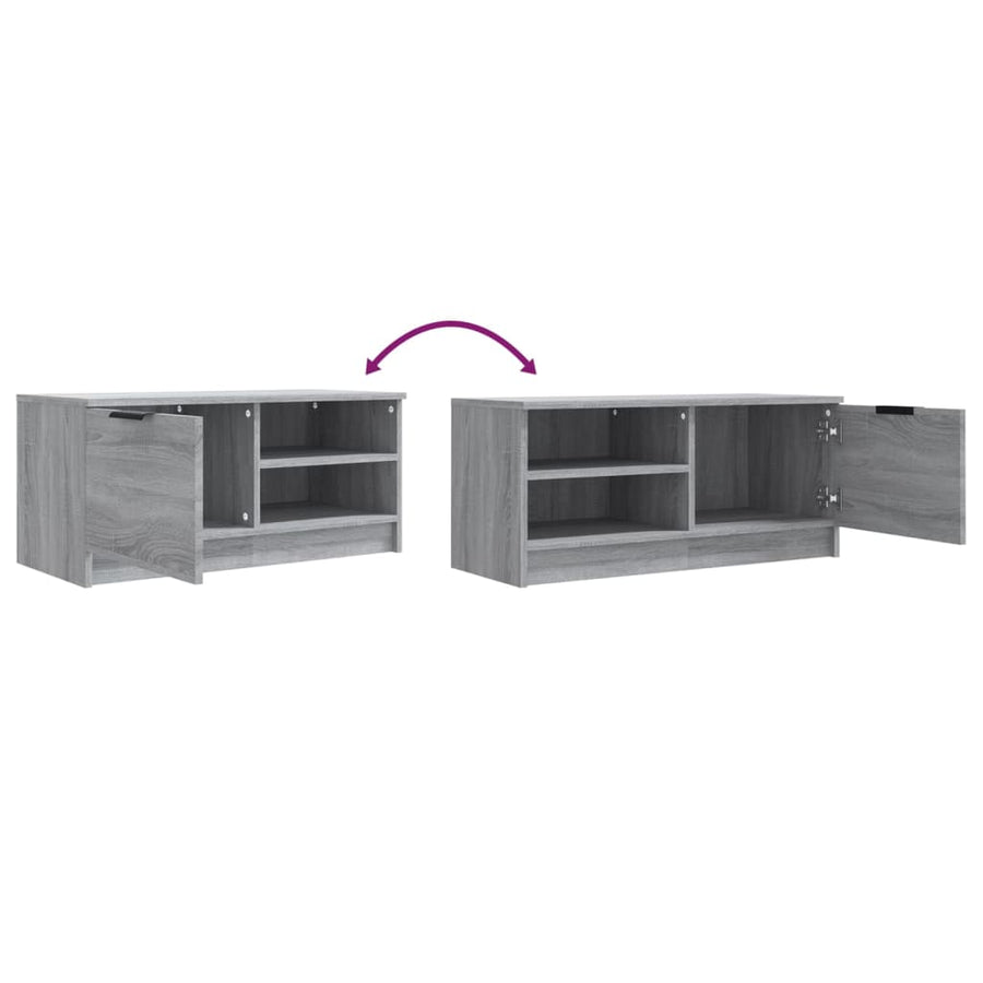 Tv-meubelen 2 st 80x35x36,5 cm bewerkt hout grijs sonoma eiken 2 Grijs sonoma