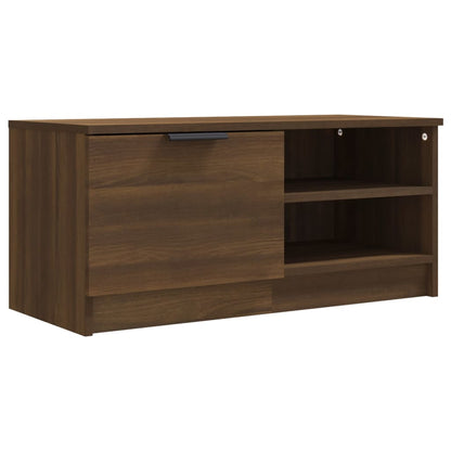Tv-meubel 80x35x36,5 cm bewerkt hout bruineikenkleurig 1 Bruineiken