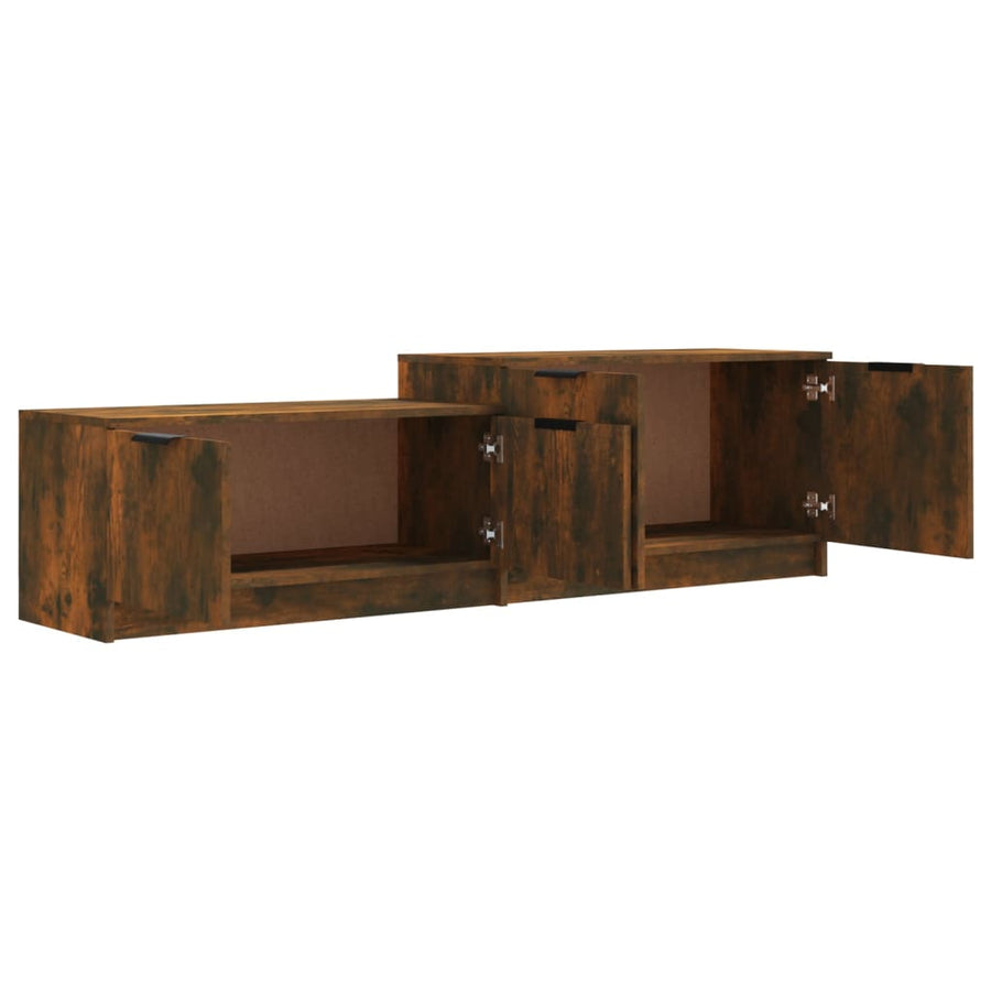 Tv-Meubel 58,5X36X45 Cm Bewerkt Hout Kleurig Gerookt eiken