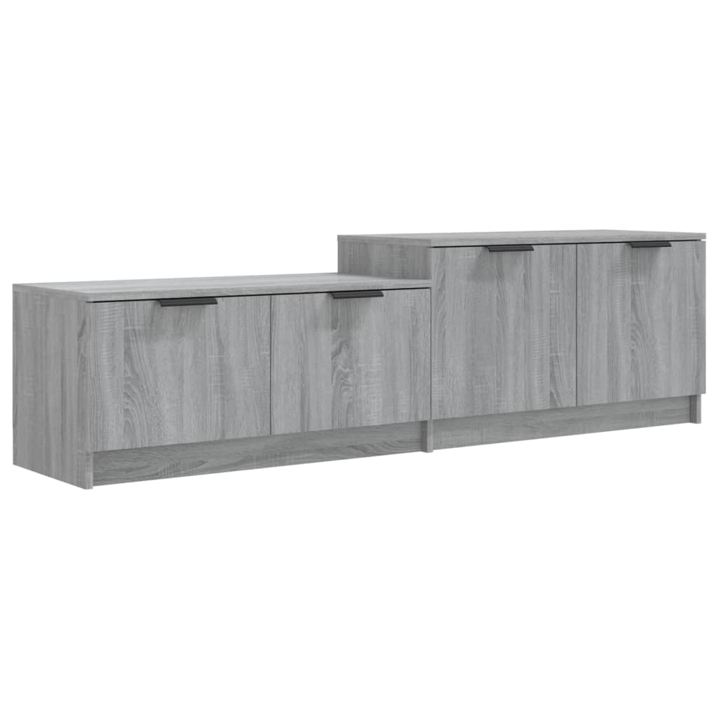 Tv-Meubel 58,5X36X45 Cm Bewerkt Hout Eikenkleurig Grijs sonoma