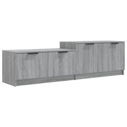 Tv-Meubel 58,5X36X45 Cm Bewerkt Hout Eikenkleurig Grijs sonoma